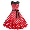 QICED Fashion Summer Spring Sleeveless O-Neck Casual Dresses