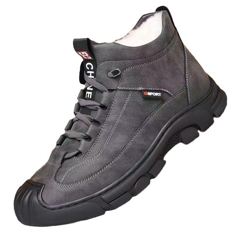 New Style Cotton Boots, Fleece Warm Snow Boots, Thickened Large Cotton Boots, High-top Sports Cotton Shoes