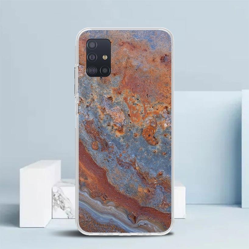 

Vintage Industrial Style Rusty Pattern Soft Cover for Samsung Galaxy A12 A22 A32 A52 A72 A02S Phone Case Note 20 Ultra 10 S10 Pl Samsung A50