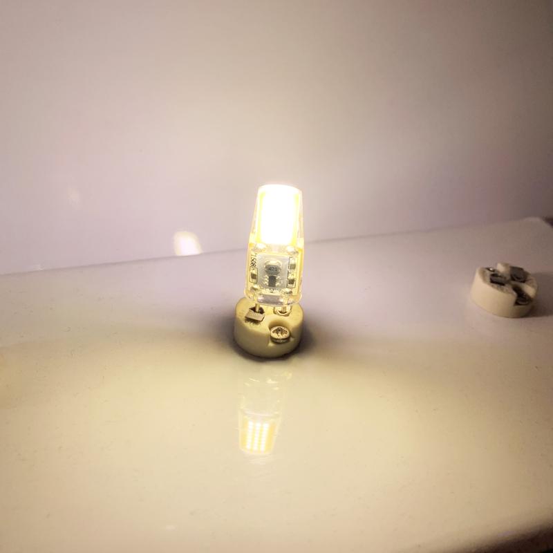 5W AC/DC12V GY6.35 LED Lamp Crystal Sapphire Lamp 1508SMD LED COB Chandelier plug-in LED Light Source Silicone Bulb Chandelier