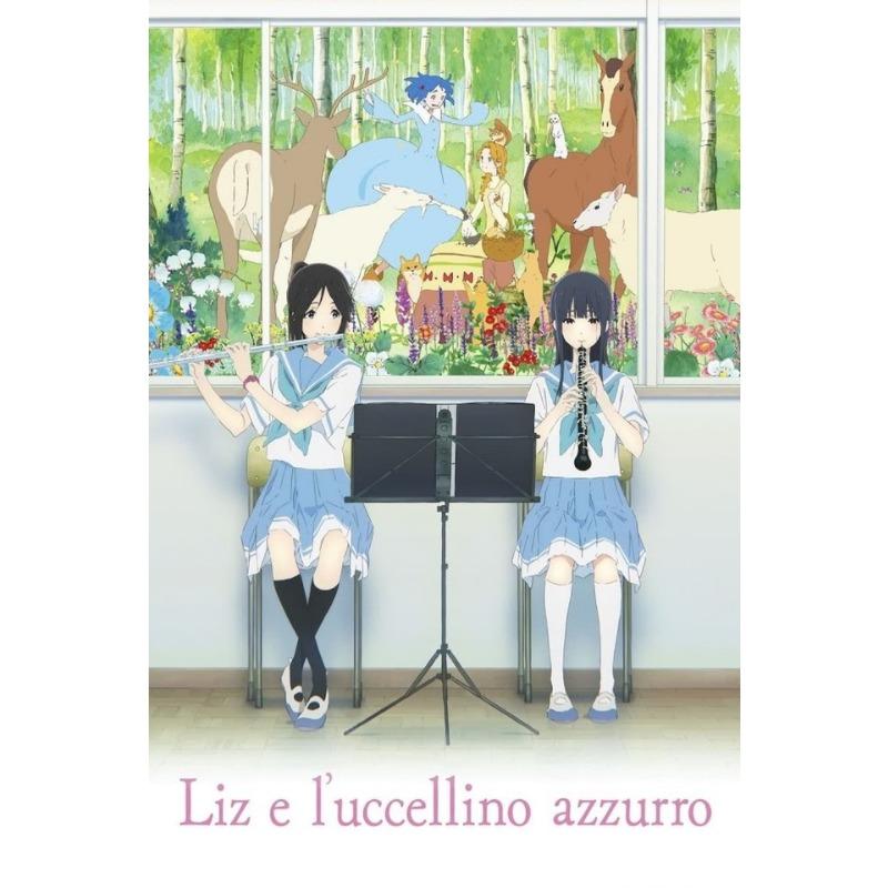 

Звук! Эуфониум: Лиз и Синяя птица Плакат Горячая японская поп-анимэ Картина на холсте Настенное искусство для гостиной Украшения дома 21cm×30cm NoFrame