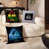 Surfboard Q-Quiksilver Vzor Dekorativní Pokojová Estetika Povlak na polštář Domácí Dekorace Ložnice Rozkládací pohovka Potah na polštář 45x45