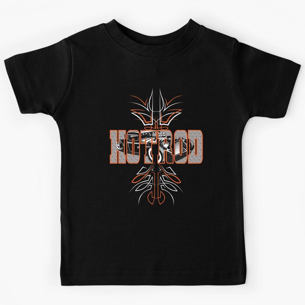 Hot Rods Pinstripes Custom Cars Street Car Rat Rod Pickup Kids T-Shirt 100