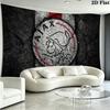 AFC Ajax Logo Wall Tapestry Aesthetic Wall Hanging Printed Fabric Blanket Decorative Tapestries for Bedroom Living Room Home Decor