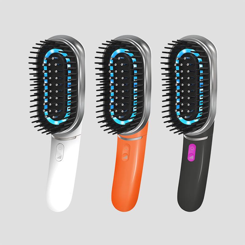 EMS Electric Head Massage Comb EMS Vibration Hair Care Anti-hair Loss Head Therapy Red and Blue Light Hair Growth Health
