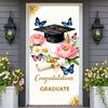 Celebration Banner Butterfly Decor Graduation Party Banner Graduation Backdrop Pink Peony Congrats Backdrop For College