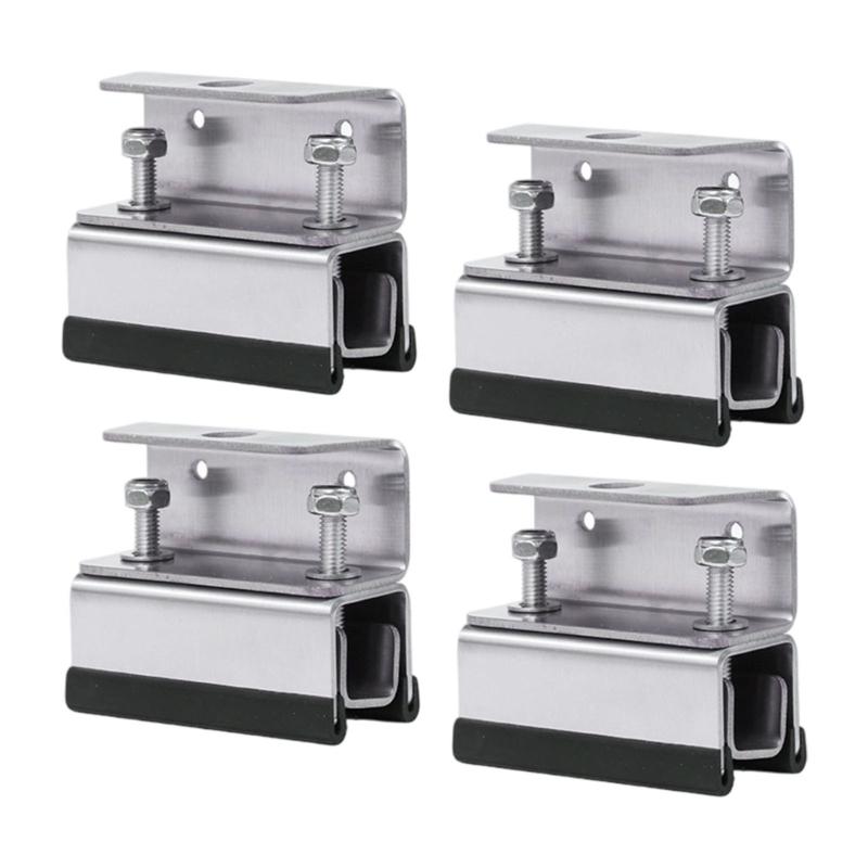 

Steel Solar Panel Clamps Boats Roof Mounting Set Tool Without Installation Secure Speed Travel Stability for Vehicles