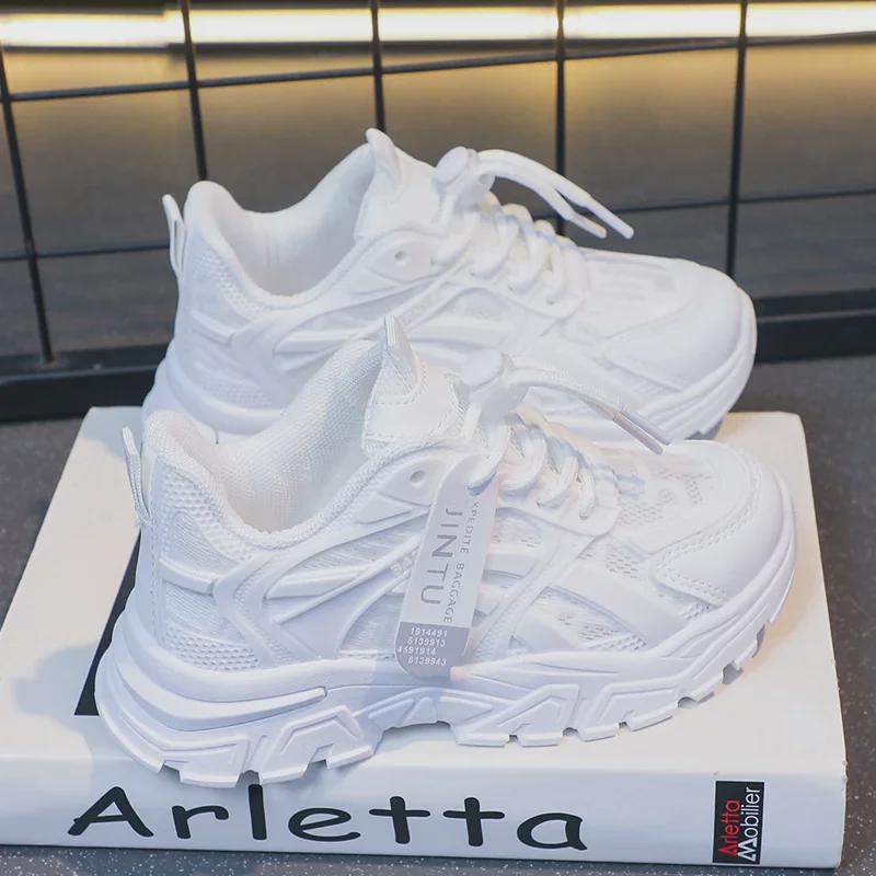 

Детские белые спортивные кроссовки: Модная универсальная модель для мальчиков и девочек, весна/осень, удобная мягкая подошва. Size 36 (21.5 cm) белый