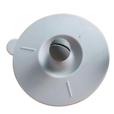 Capac de silicon pentru cană, rezistent la praf, rotund, universal, capac pentru cană de ceai cu mâner pentru căni de sticlă, ceramică, gri