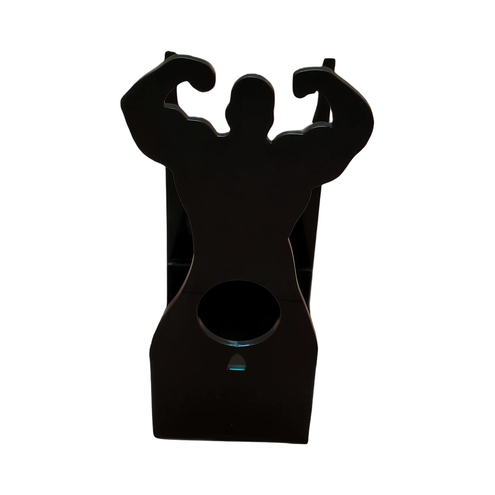 Creative Fitness Styling Wine Rack Acrylic Storage Shelf Display Stand Strong Man Design Bottle Wine Holders For Home Kitchen China Mainland