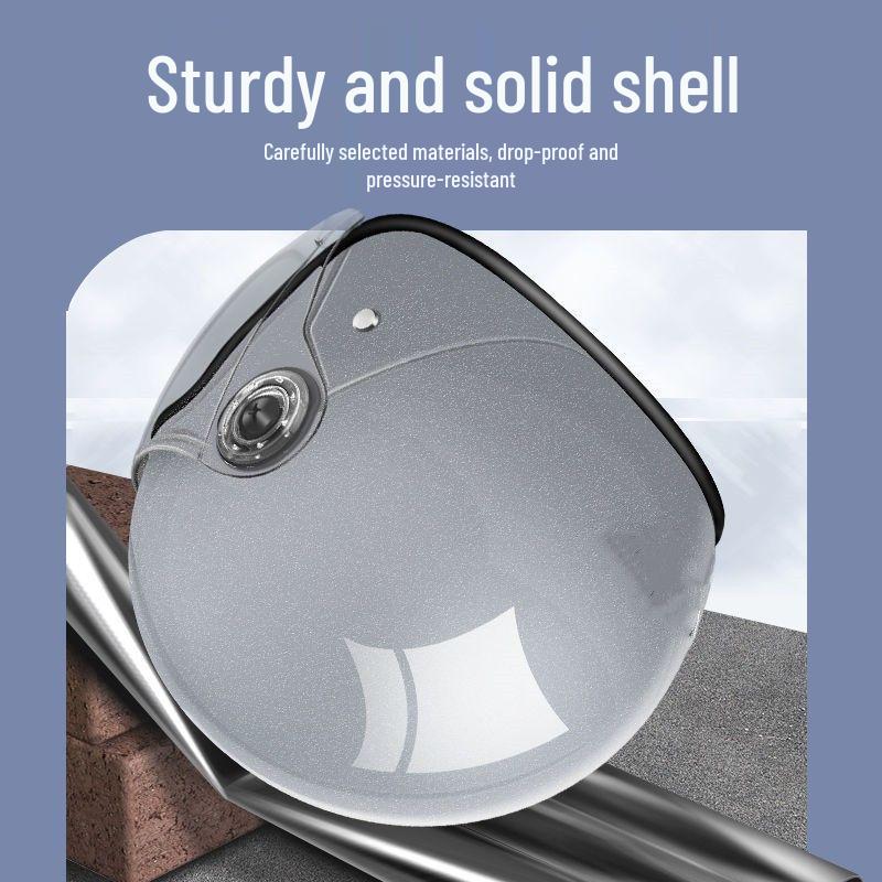 Certified Electric Vehicle Unisex Autumn/Winter Motorcycle Helmet - Lightweight, Warm, Cold Protection