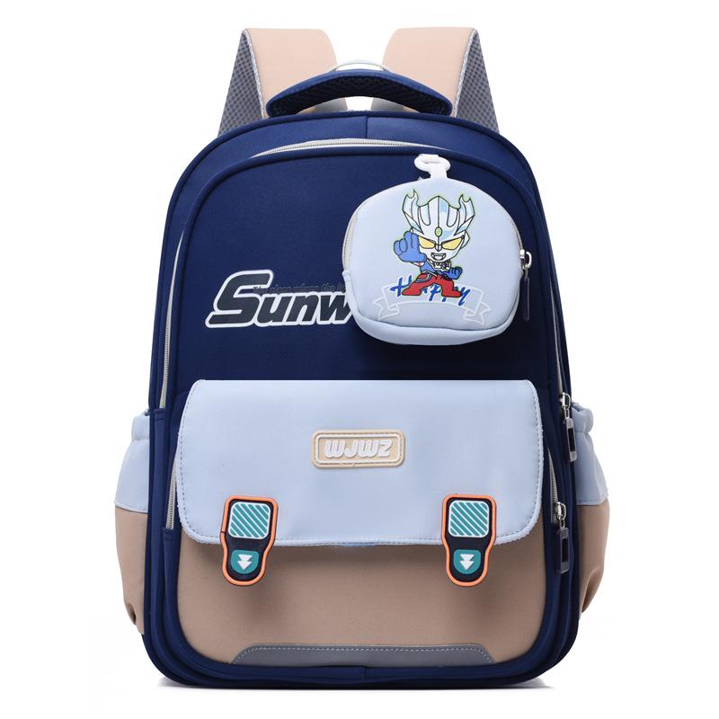 Book Bags for Primary School Students In Grades 1-3 Large-capacity Casual Cartoon School Bags for Men and Women To Reduce the Burden of Backpacks