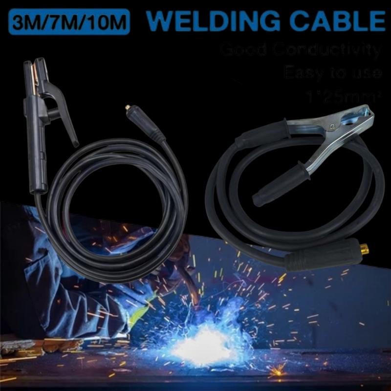 Welding Cable Original With Electrode Holder And Connector Universal Welding Cable Set Suitable For Most Welding Machines