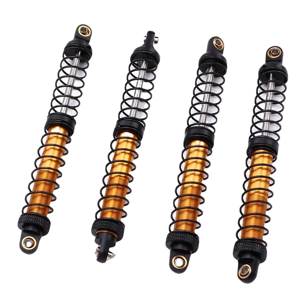 4Pcs 1Celsius10 Model Car Dual Spring Shock Damper Alloy 1Celsius10 RC Dampers with 8 Spare Springs 120mm
