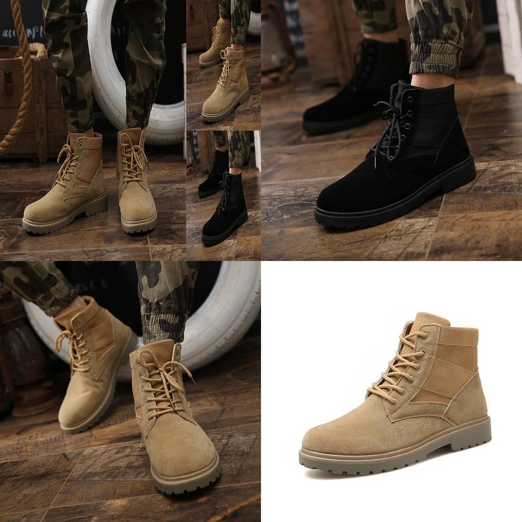 Stylish Men Boots New Fashion Martin Boots For Casual High Top Comfort