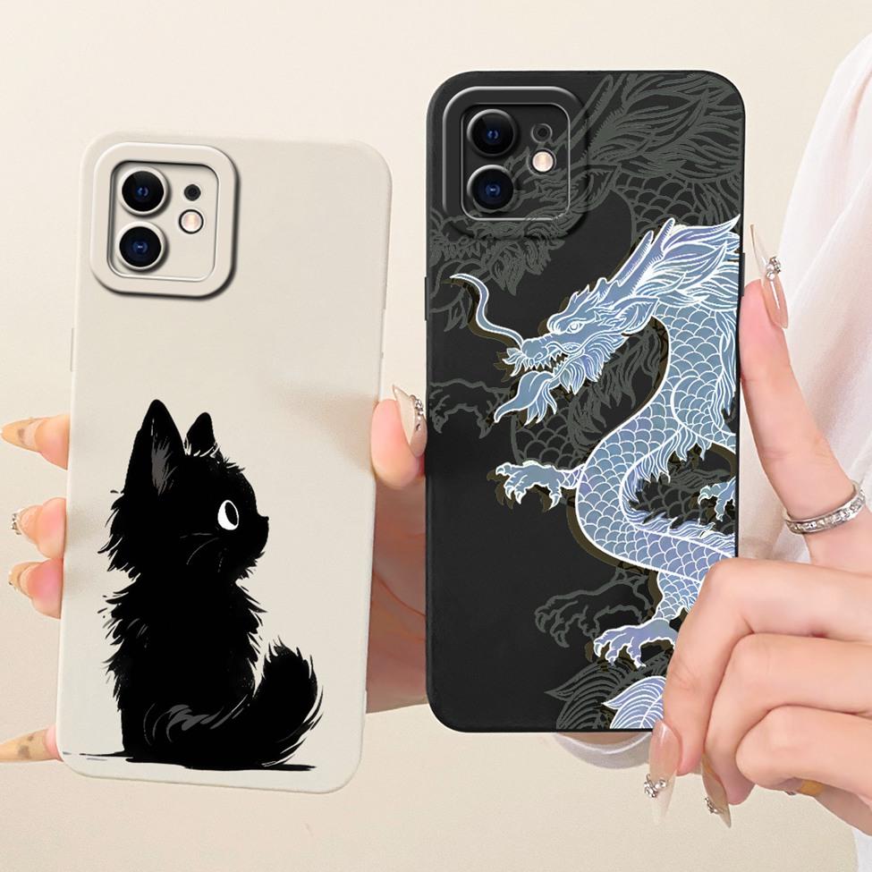 5.4'' Casing For iPhone 12 mini Case Cover Silicone Luxury Fashion Cool Kawaii Cute Painted Funda A2399 A2176 A2398 A2400