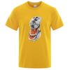 Funny Slice The Planet Graphic T Shirts For Men Summer Fashion Crew Neck 3D Printed Short Sleeve T-shirts Casual Oversized Tees