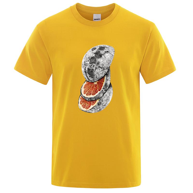 Funny Slice The Planet Graphic T Shirts For Men Summer Fashion Crew Neck 3D Printed Short Sleeve T-shirts Casual Oversized Tees