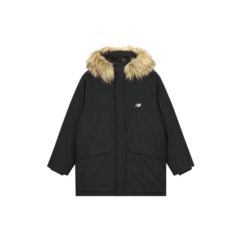 New Balance Warm Long Parka Jacket Asia Sizing Black Men s AMJ33330-BK XL