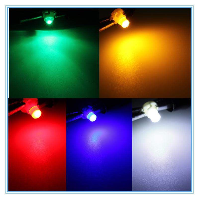 10Pcs DC 12V T4 LED Neo Wedge Painel Instrument Cluster Luzes Painel Do Carro Medidor Dash Lâmpadas Branco Azul Vermelho Verde Amarelo