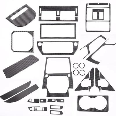 Soft Carbon Fiber Car Center Console Decoration Car Door Decoration Stickers For Land Rover Defender 90 110 2020-24 Accessories