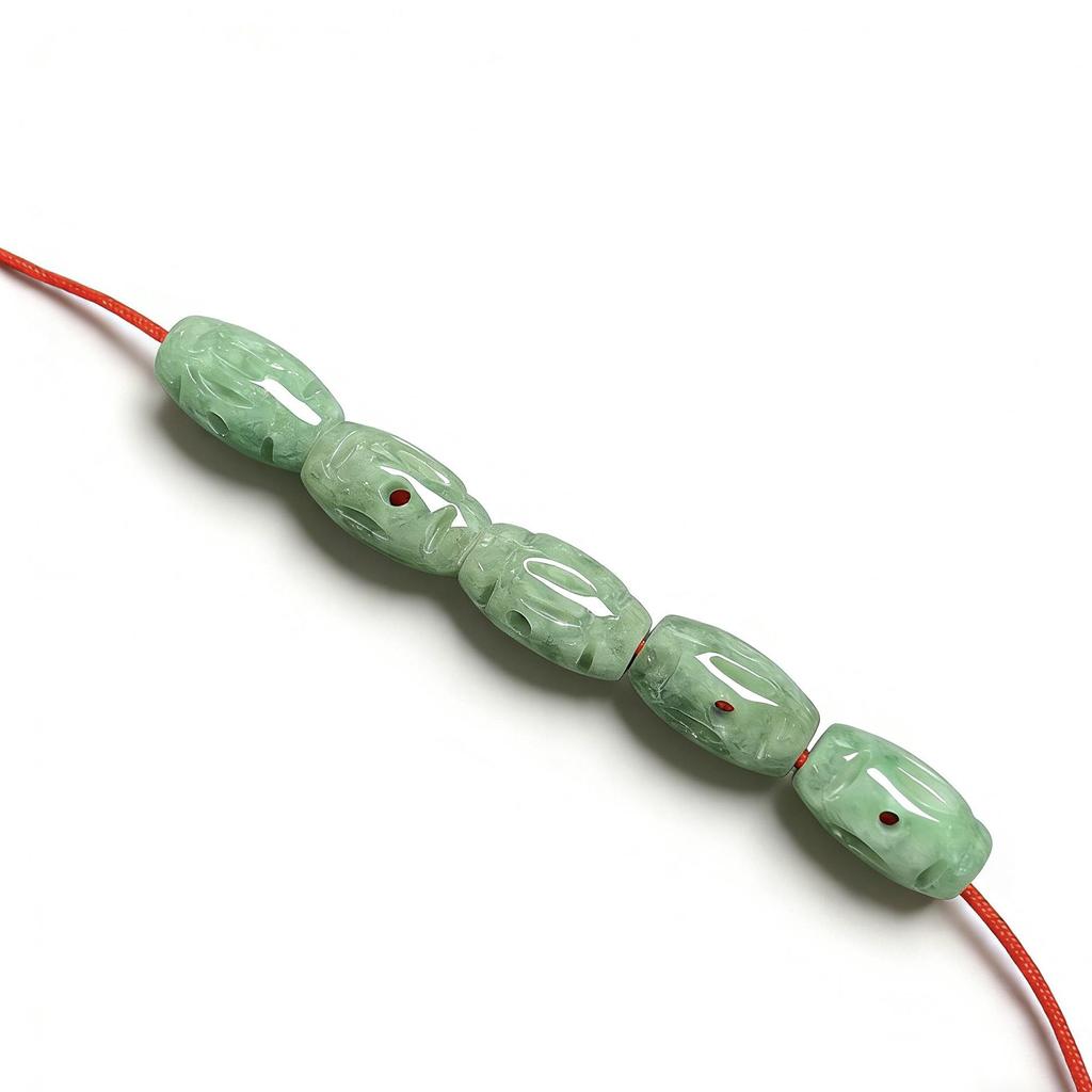 A Grade Natural Jade Coin Beads for DIY Bracelets and Crafts