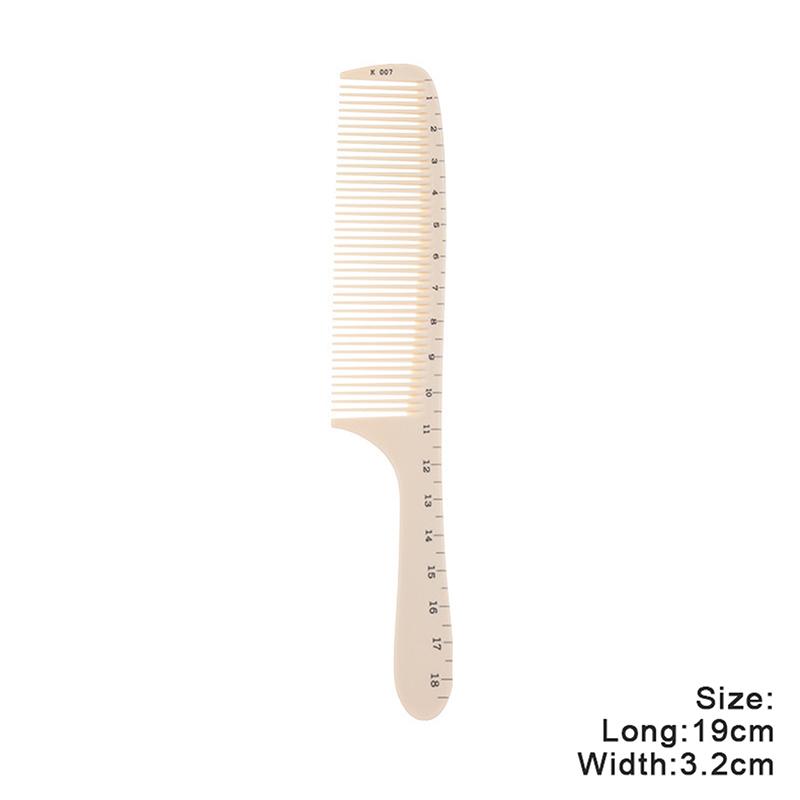 1Pcs Professional Barber Comb with Plastic Scale Laser Ruler Hairdressing Styling Tool for Salon Hair Cutting