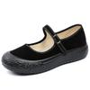 Women's Shoes Cloth Shoes Spring Black One Strap Etiquette Shoes Anti Slip Soft Bottom Breathable Shoes Mom Shoes Casual Soft Walking All Day Sneakers
