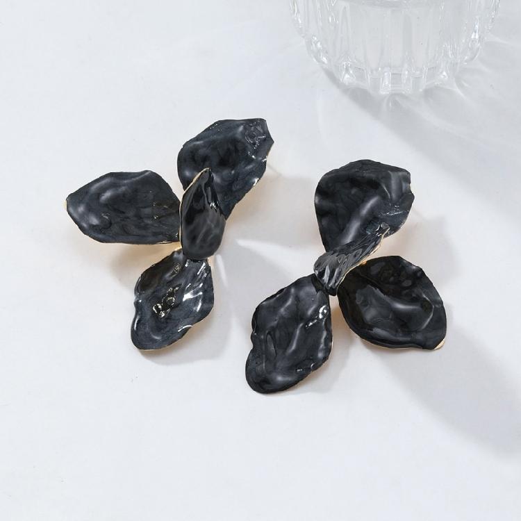 Elegant Flower Studs Earrings Fashion Ear Pendant Flower Ear Jewelry Waterproof Ear Studs Alloy Texture for Daily Party