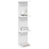 Wall Shelf 2 pcs White 22 x 15 x 100 cm Engineered Wood