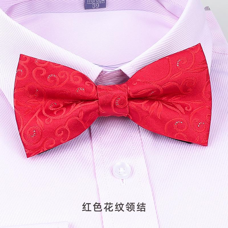 Bow Tie Wedding Male, Korean Groom Wedding Best Man Men British Bow Tie Burgundy Bow Red Bow Tie