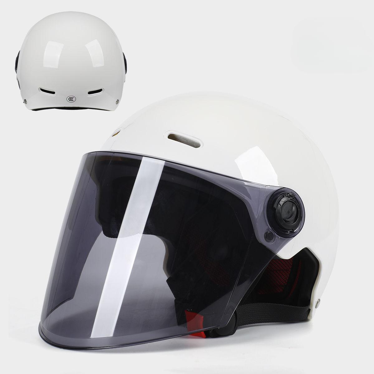 

Электромобильный шлем для женщин, защита от ультрафиолета, летний, дышащий, универсальный, на все четыре сезона, мужской электромобильный полушлем