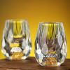 15ml Shot Glass Creative Gold Foil Spirits Cup Luxury Modern Diamond Cutting Cute Wedding Gifts Crystal Glass Lovely Drinkware