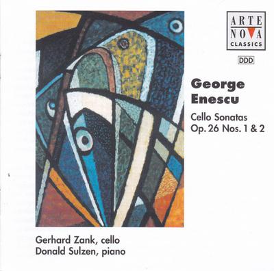 CD ENESCU, ZANK; SULZEN - Enescu;Cello Sonatas  74321544612 Arte Nova Class 1998 Europe Classical Used