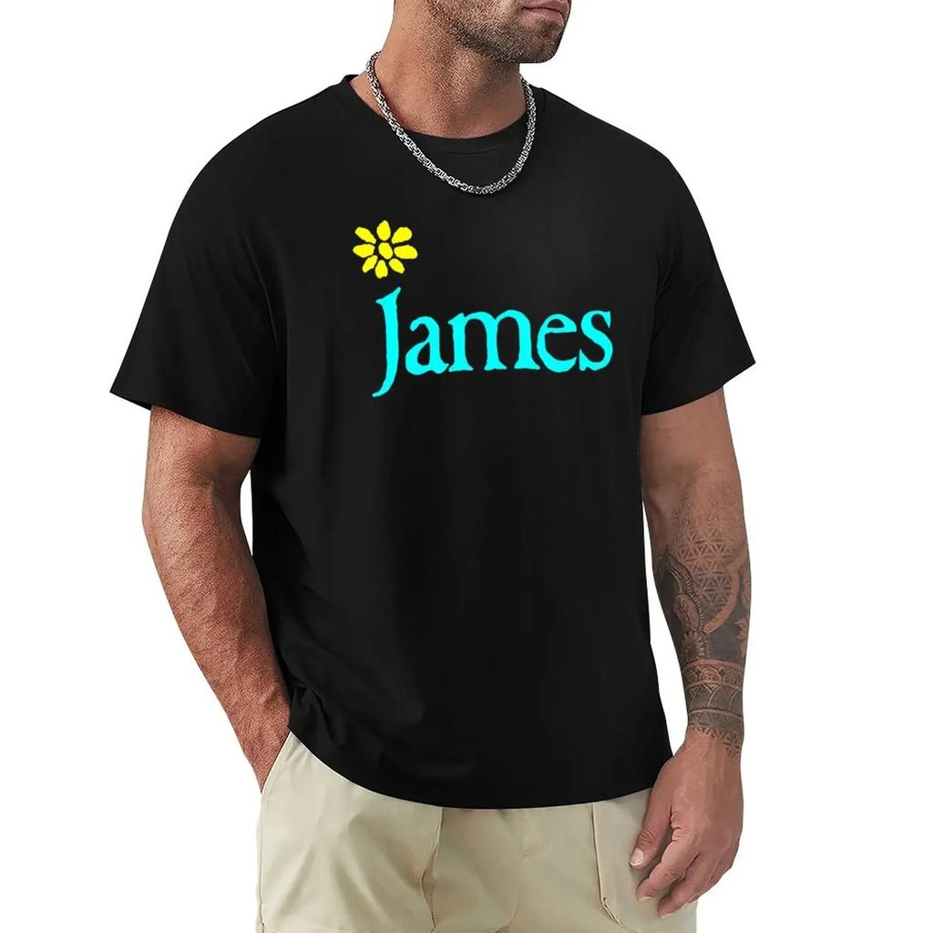 James Band T-shirt street wear anime Unisexs långa t-shirts