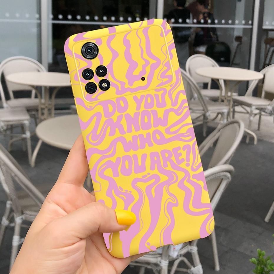For Xiaomi Poco M4 Pro Case Lovely Pattern Candy Color Phone Case For Poco M 4 M4 Pro 5G 4G PocoM4 Soft Silicone TPU Back Cover