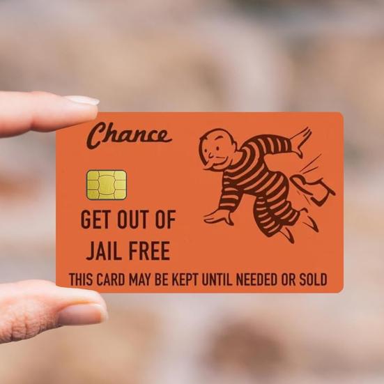 Credit Card Skin Sticker Cover Funny Debit Card Decal Wrap for Bank Metro Key Card Debit Credit Card