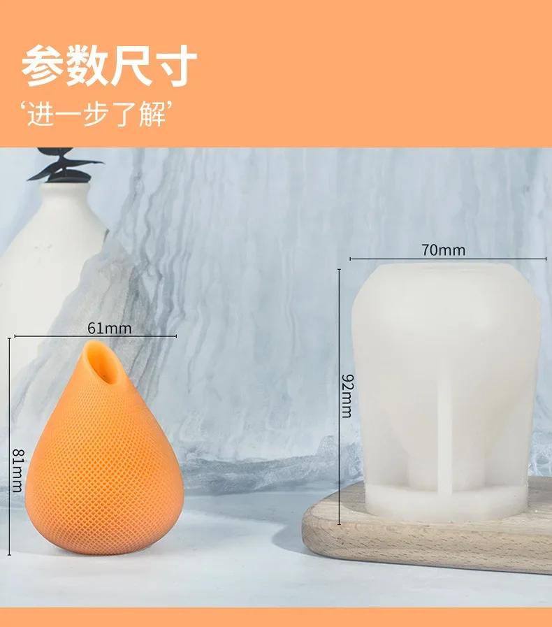 Water Droplets Silicone Candle Mold DIY Creative Geometry Candle Making Handmade Soap Resin Clay Mold Gifts Art Craft Home Decor