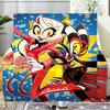 Vibrant Devilish Hazbin  Blanket Flannel Throw for Sofa, Indoor, Camping, Living Room, Office, Chair, And Bed Soft Birthday Gift