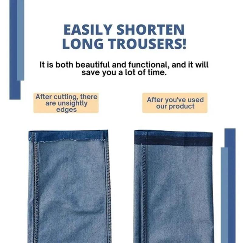 3/5/10M Pasta Autoadesiva per Pantaloni Stirabile Bordo Pantaloni Accorcia Ripara Pantaloni per Abbigliamento Jeans e Pantaloni Jeans Abbigliamento Cucito Fai da Te Tessuto