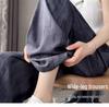 Ice Silk Tie-Dye Wide-Leg Plus-Size Women's Pants - Cool, Casual Summer Wear