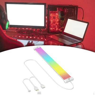 RGB Power Extension Cable PC Magnetic Mounting Flexible LED Strip
