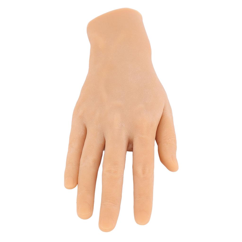 Realistic Silicone Male Hand Model Soft Flexible Reusable Male Mannequin Hand Model for Showing Jewelry Painting