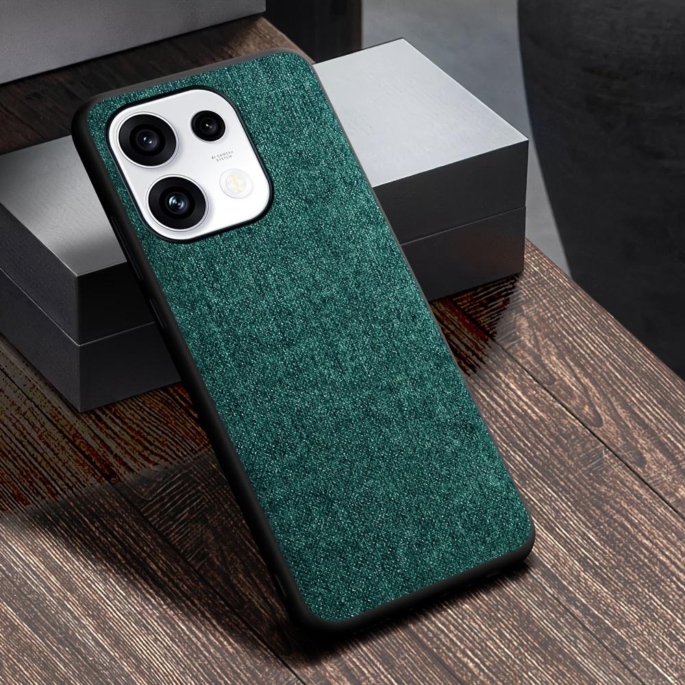 Case for Oppo Reno 16 Pro Reno16 F 16FS Global Phone Cover, Linen Textured Fabric-Like Faux Leather Back Cover Funda for OPPO Reno16 Pro Case