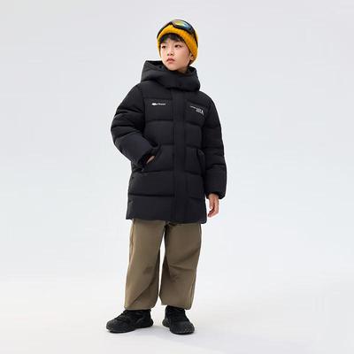 EBAER Kinder Verdickte Kapuzen Winter Daunenjacke