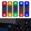 Solar-Powered LED Flashing Bicycle Light Simulated Alarm Car Warning Light  Construction Sign
