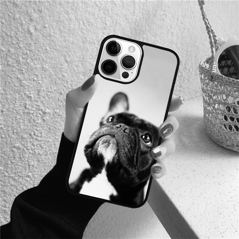 Lustige französische Bulldogge Handyhülle für iPhone 17 Air 16 Coque 15 14 12 13 PLUS 11 PRO MAX Rückseite Fundas Hülle