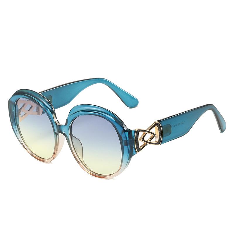 

Солнцезащитные очки 2023 Ретро Овал Яйцо Гуся - Универсальная Большая Оправа в Европейском и Американском Стиле Regular