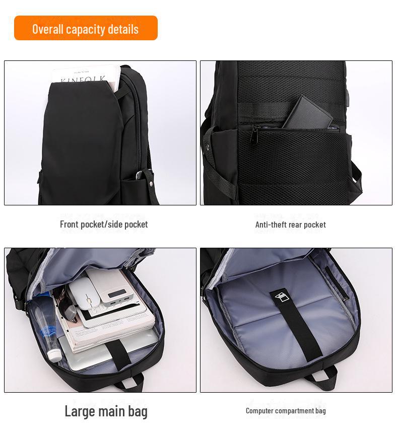 Japanese Style Large Capacity Multifunctional Business Backpack for Men, Ideal for Students and Commuting