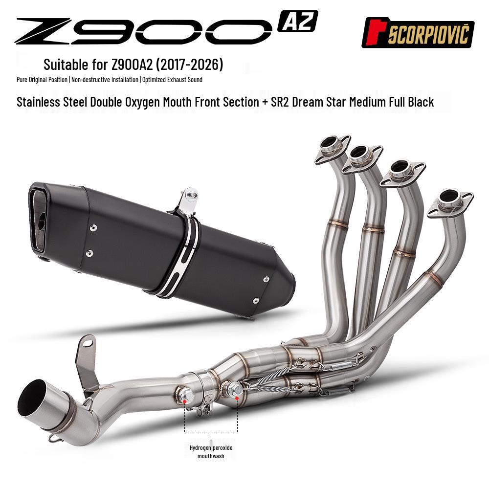 Dream Star Arrow Exhaust System for Z900A2 (2017-2026) Mod: Front Pipe & Muffler